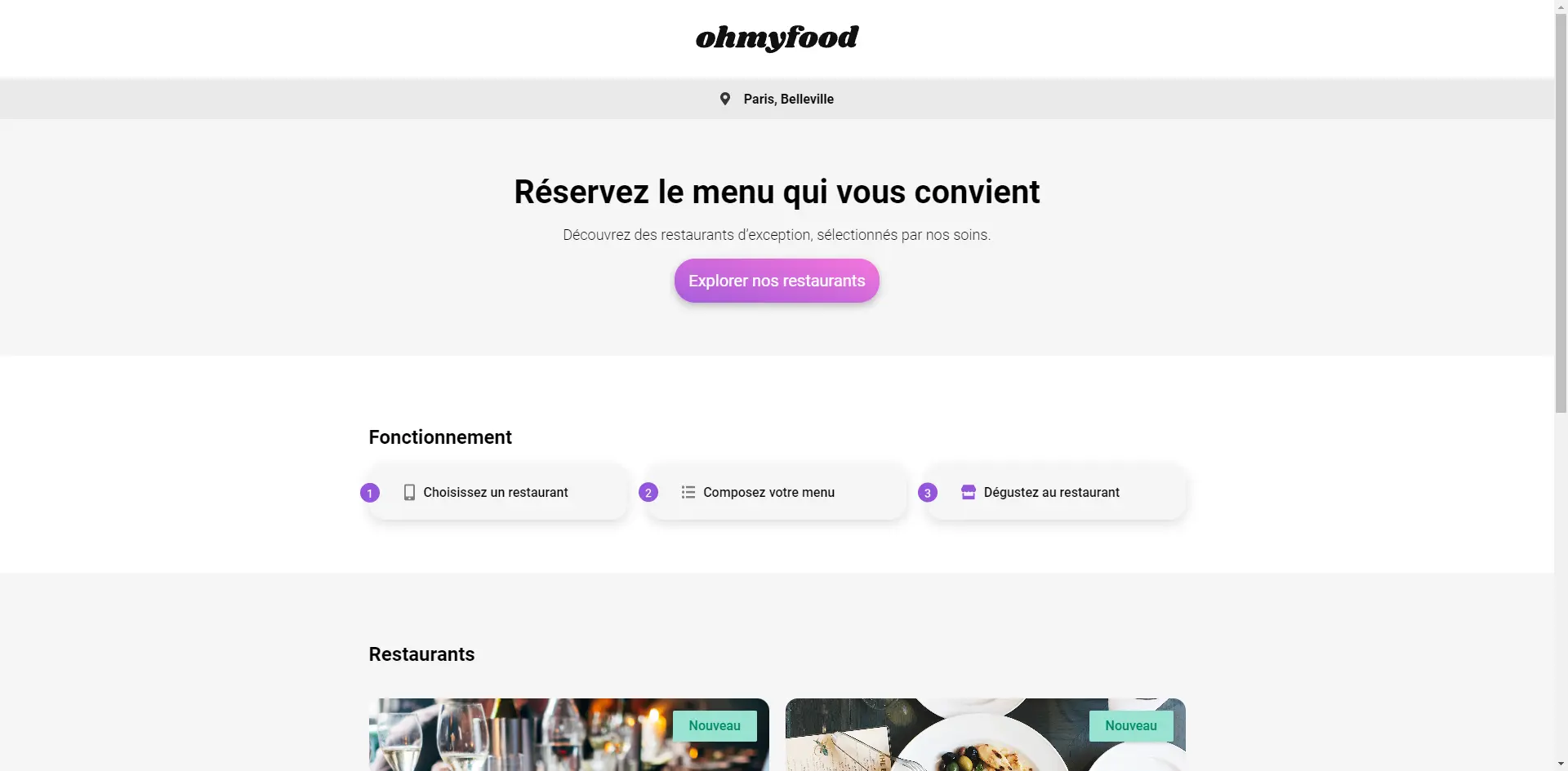 Restaurant - OhMyFood